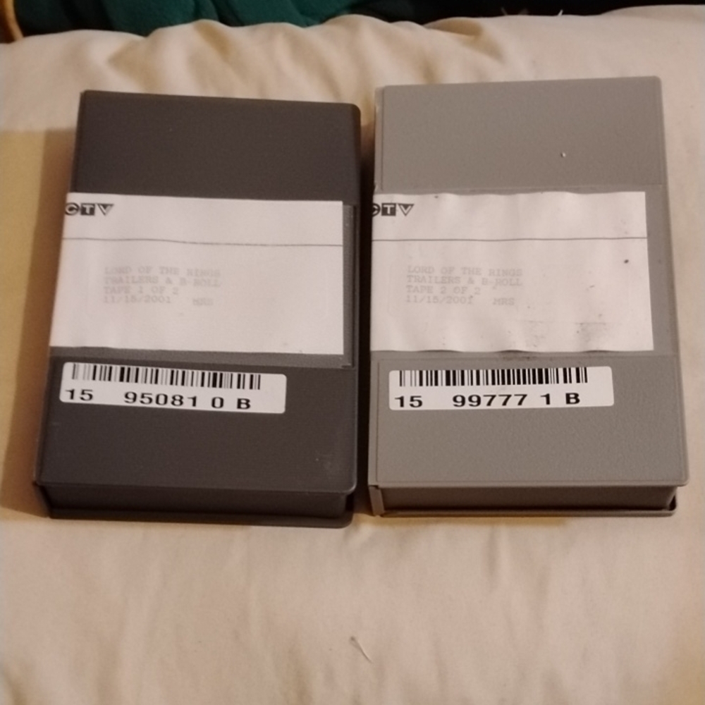 Lord of the Rings Trailers B Roll CTV Betamax TV Airing Movie Tapes Workprint
